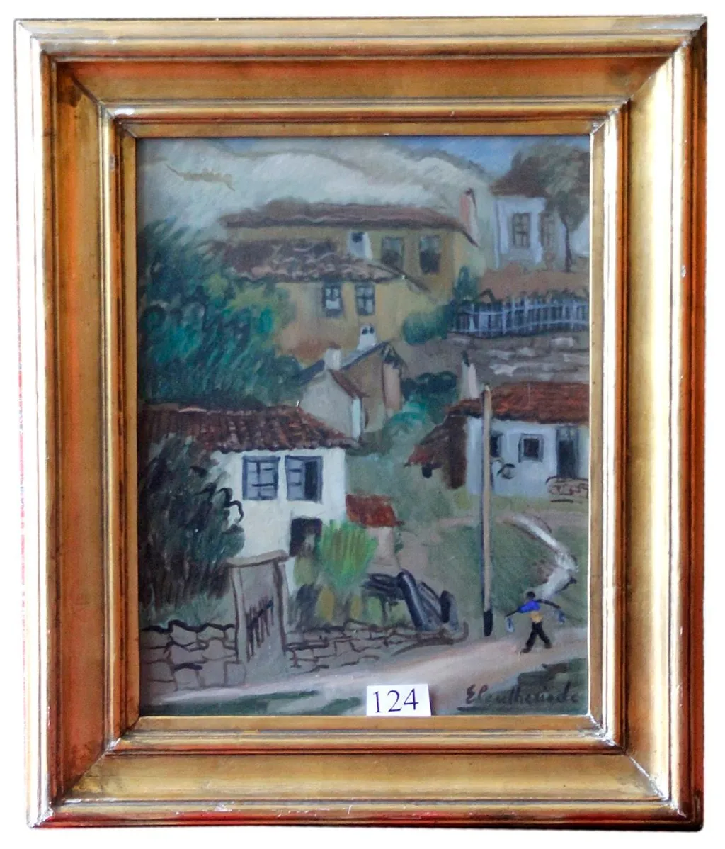Peisaj la Mangalia, by Micaela Eleutheriade, unspecified, 1934