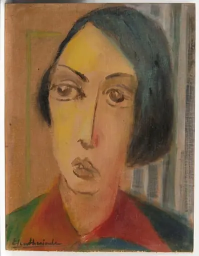 Portret de femeie, by Micaela Eleutheriade