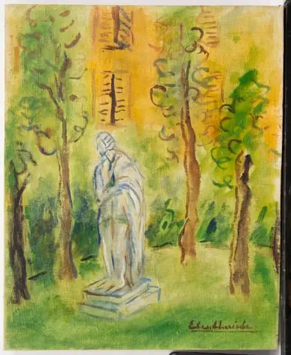 Statuia lui Voltaire - Paris, by Micaela Eleutheriade