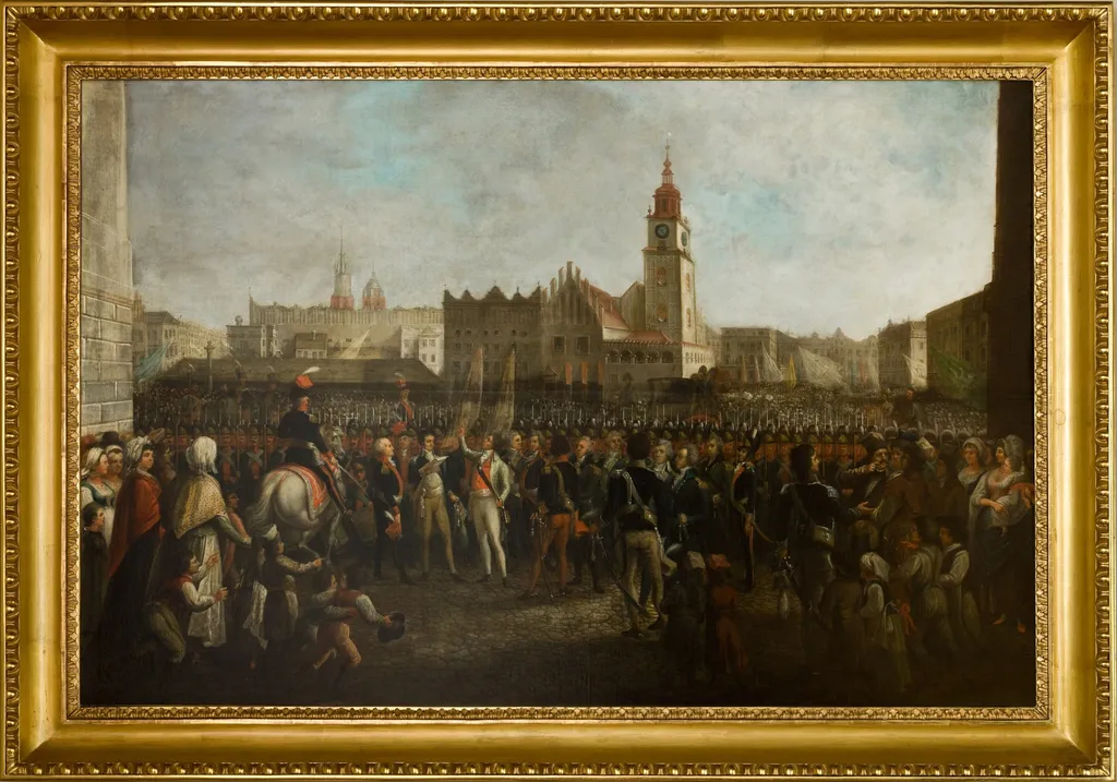Kościuszko's Oath, by Michał Stachowicz, oil, 1806