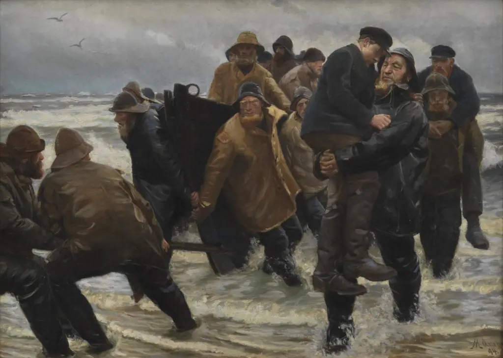 A Crew Rescued, by Michael Ancher