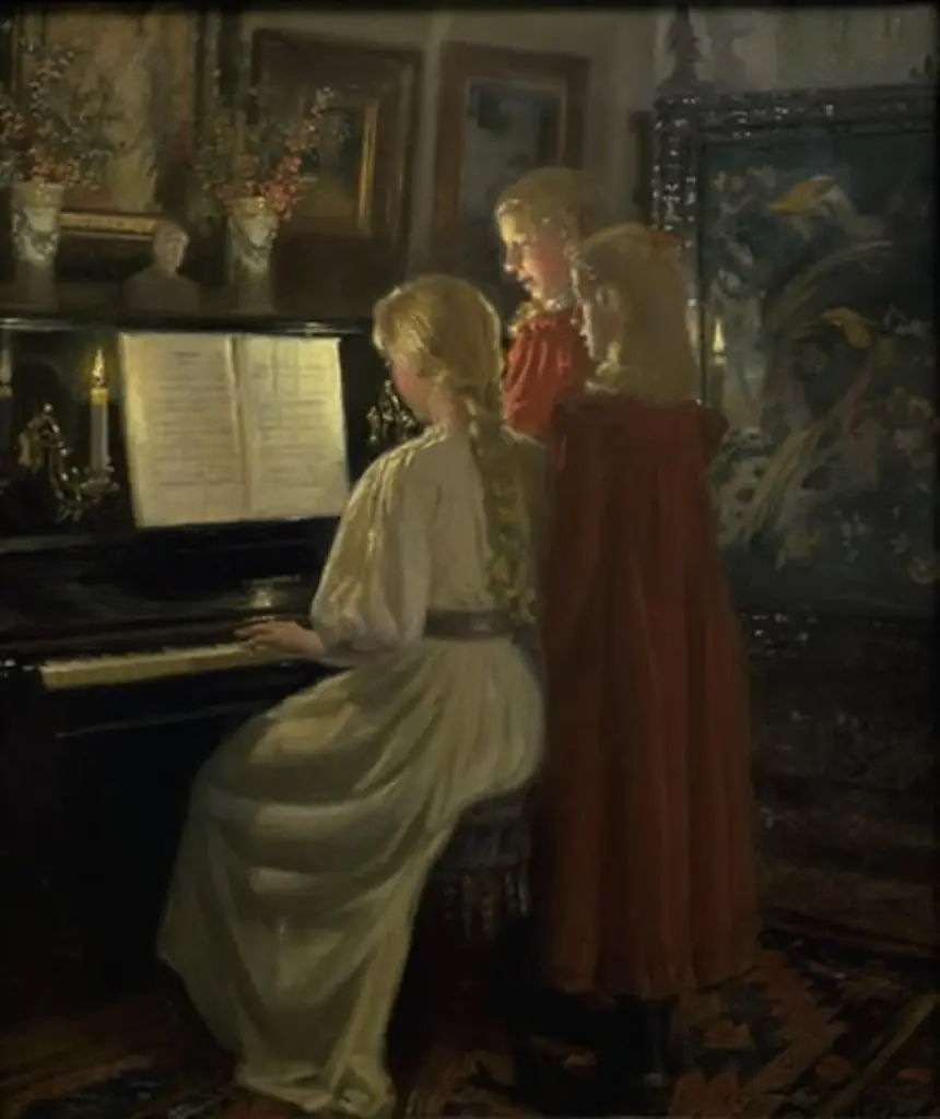Children Singing, by Michael Ancher