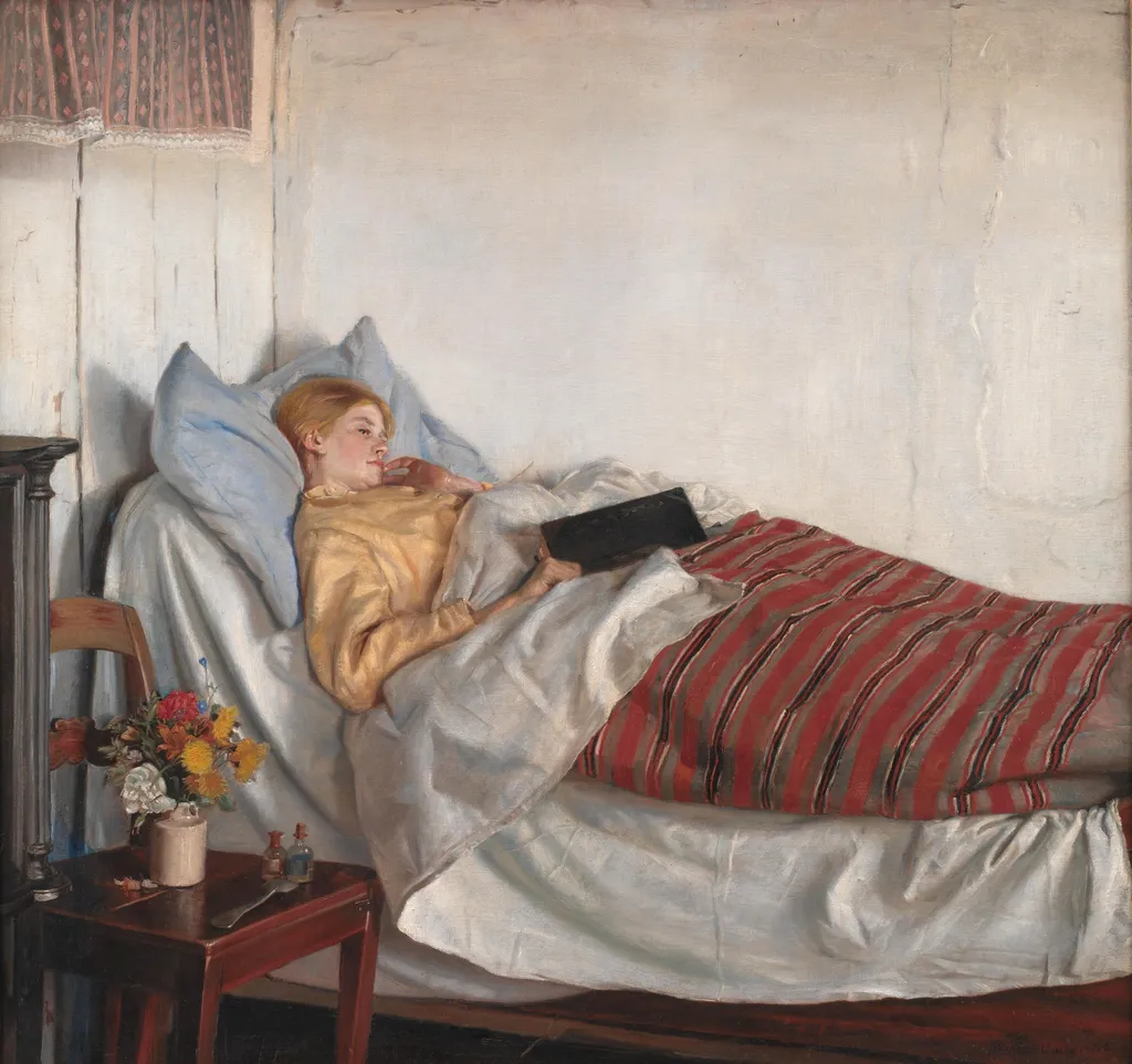 The Sick Girl, by Michael Ancher, oil, 1892