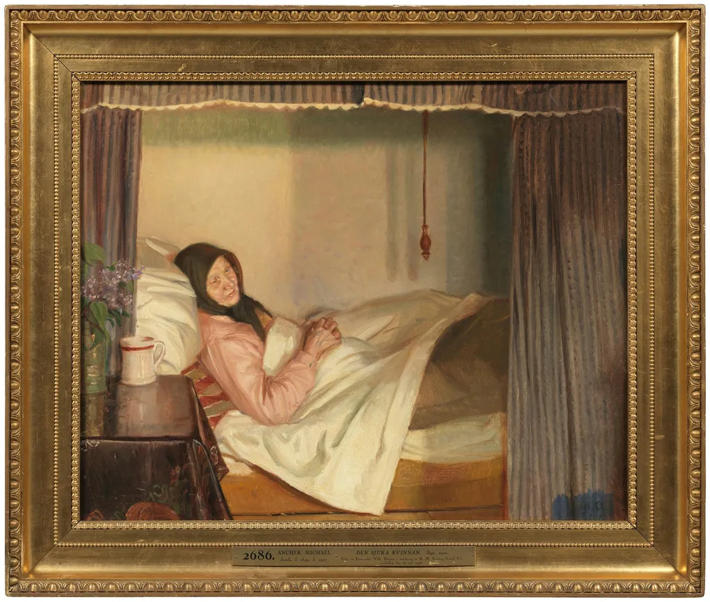 The Sick Woman, by Michael Ancher, oil, 1900