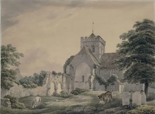 Boxgrove Priory Church, near Chichester, by Michael 'Angelo' Rooker