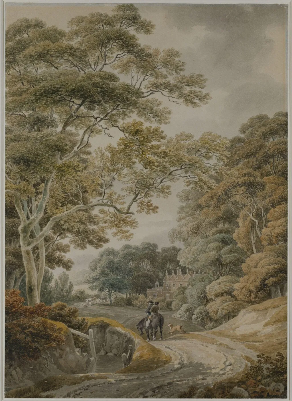 Godinton, near Ashford, Kent, by Michael 'Angelo' Rooker, watercolor, 1760