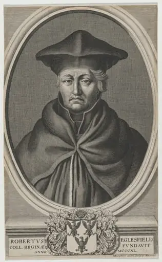 Robert Eglesfield, Founder of Queen's College, Oxford, by Michael Burghers