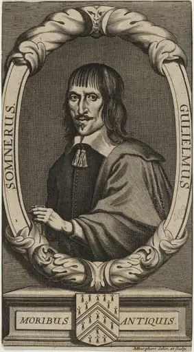 William Somner, Anglo-Saxon Scholar and Antiquary, by Michael Burghers