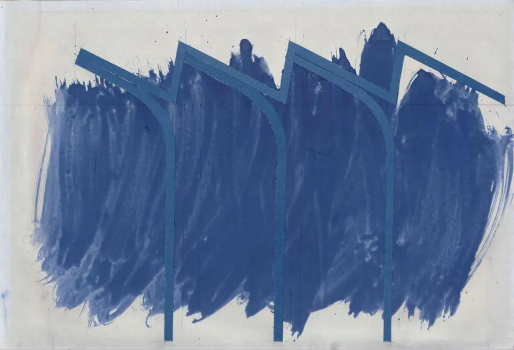 Drawing II, by Michael Friend, watercolor, 1976
