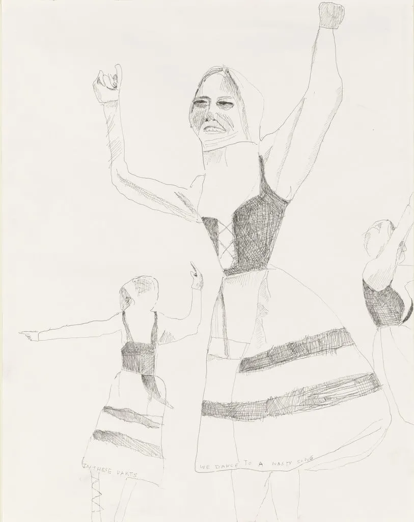 Untitled, by Michael Gerald Bauer, ink, 2002