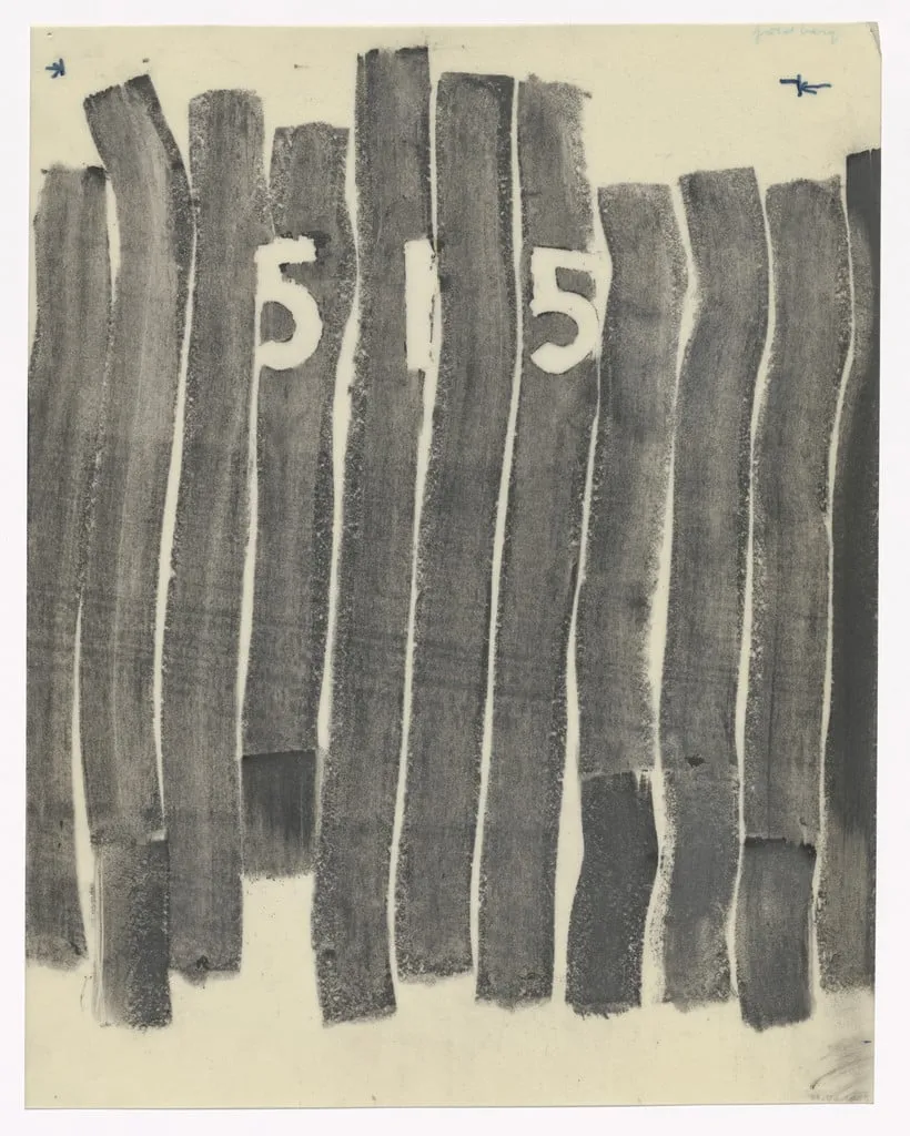 Untitled, by Michael Goldberg, charcoal, 1967