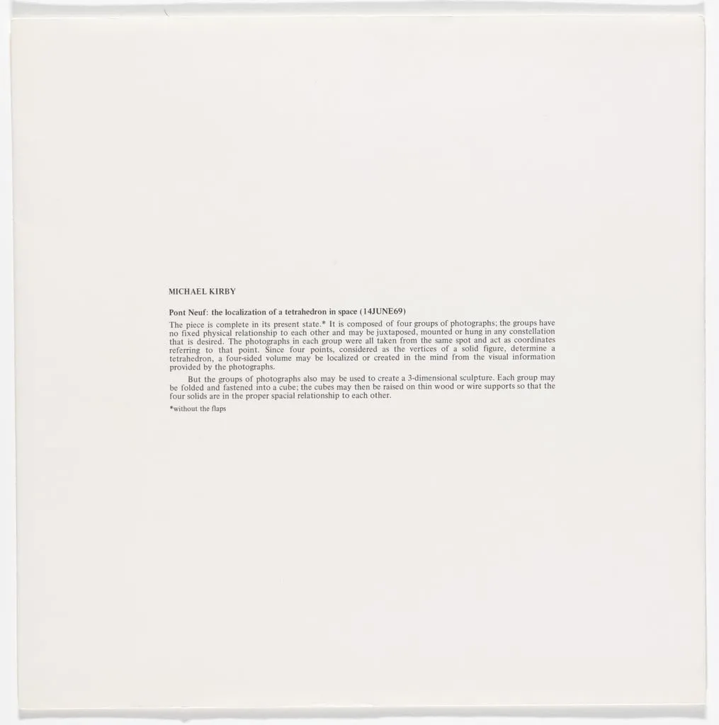 Untitled, by Michael Kirby, ink, 1970