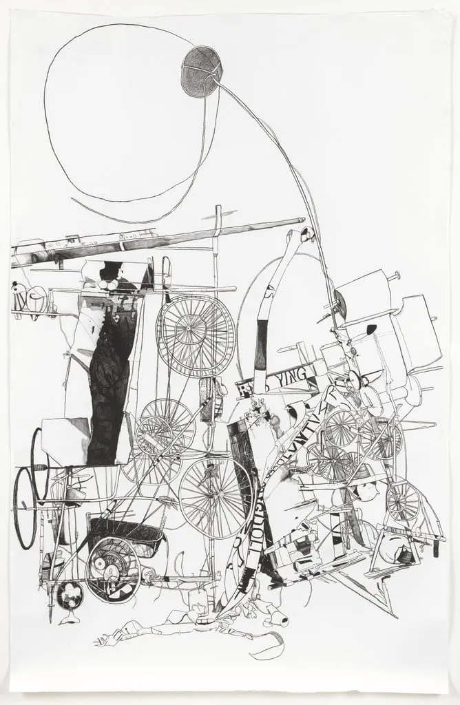 Untitled, by Michael Landy, charcoal, 2006
