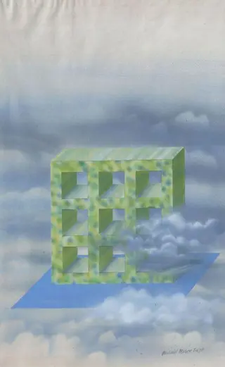 Astral Grid with Plane, by Michael Mason