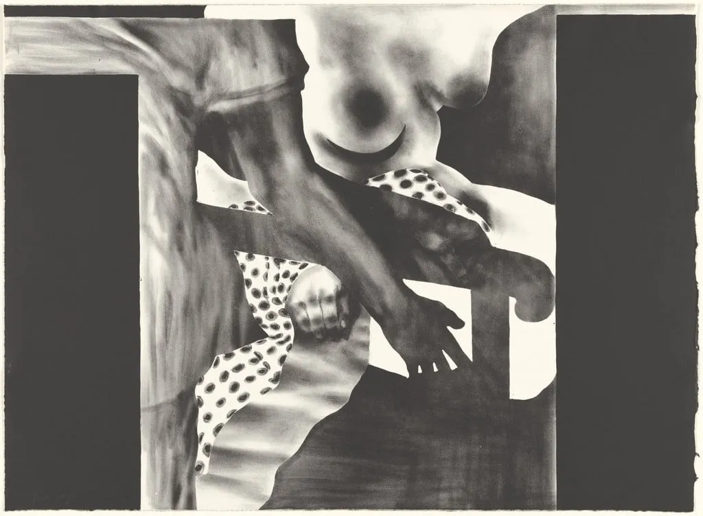 Untitled, by Michael Mazur, ink, 1968