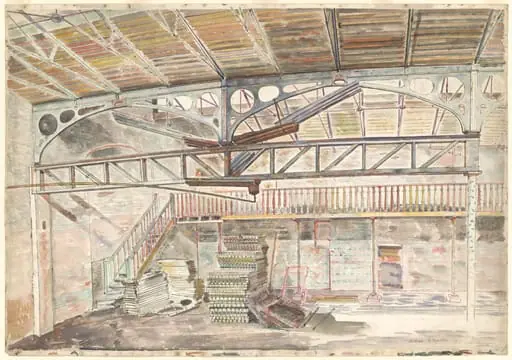 Lower Market, Newcastle-under-Lyme, by Michael Rothenstein