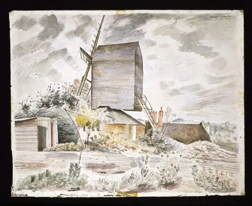 Post Mill, Finchingfield, Essex, by Michael Rothenstein
