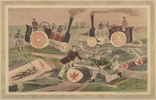 Timber Felling in Essex, by Michael Rothenstein
