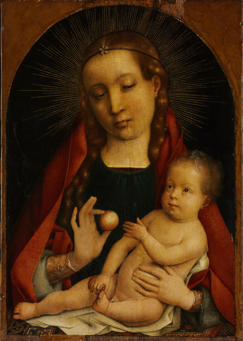 The Virgin and Child, by Michael Sittow, oil, 1490