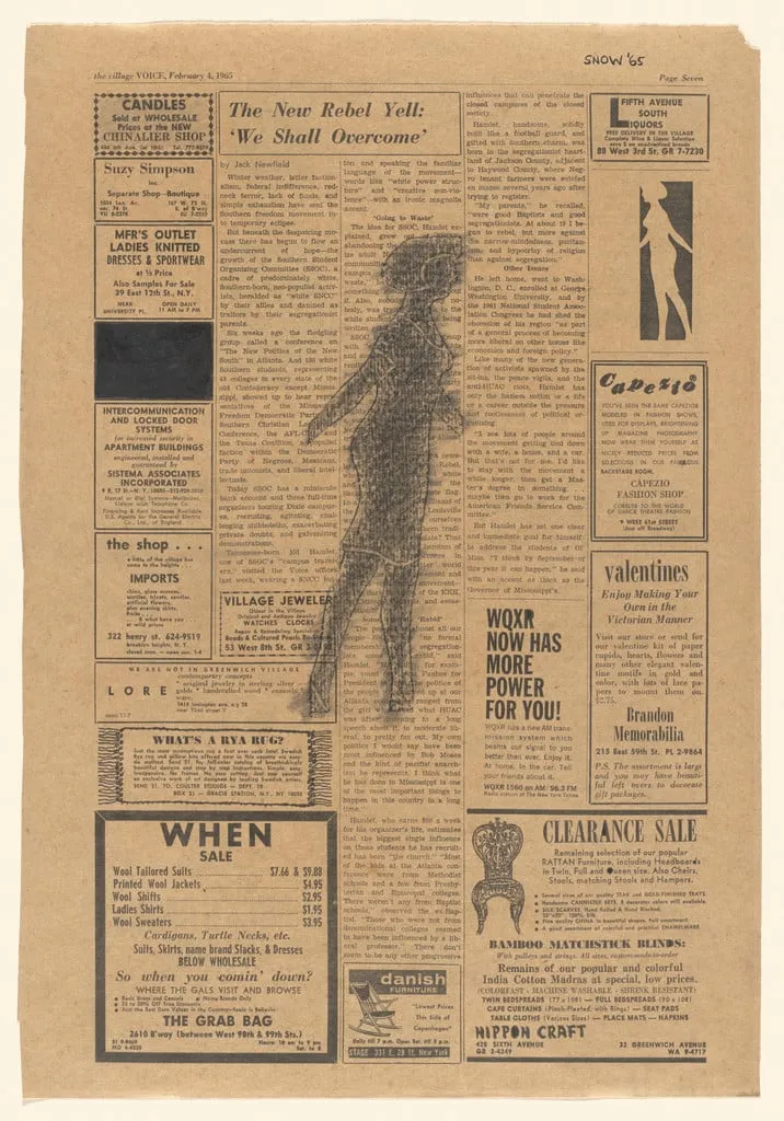 Untitled, by Michael Snow, gouache, 1965