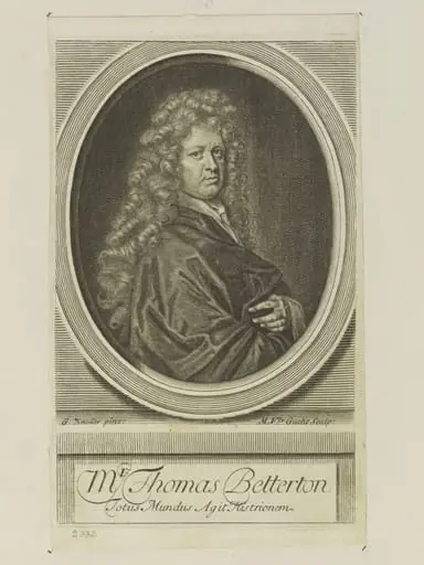 Mr. Thomas Betterton, by Michael Vandergucht