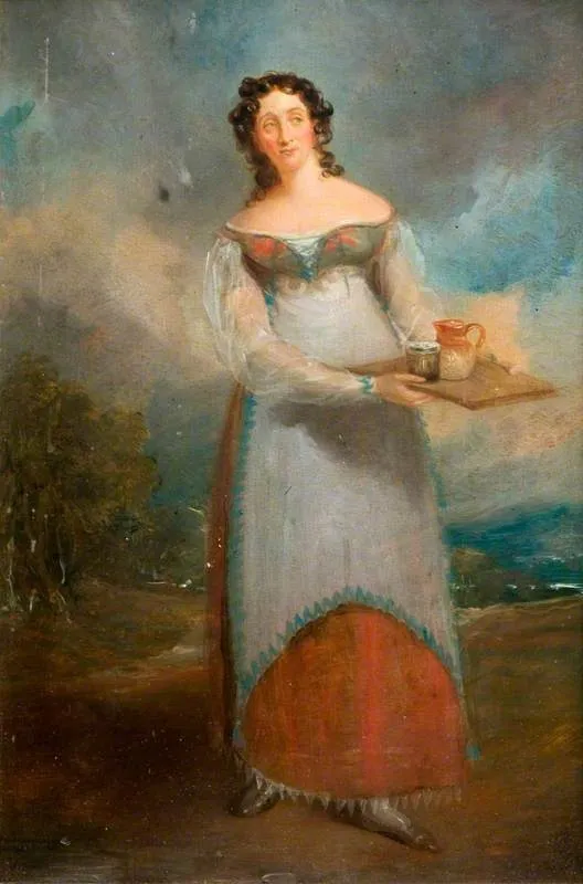 Maria Rebecca Davison (1783–1858), as Juliana in 'The Honeymoon' by John Tobin, by Michael William Sharp, oil, 1827