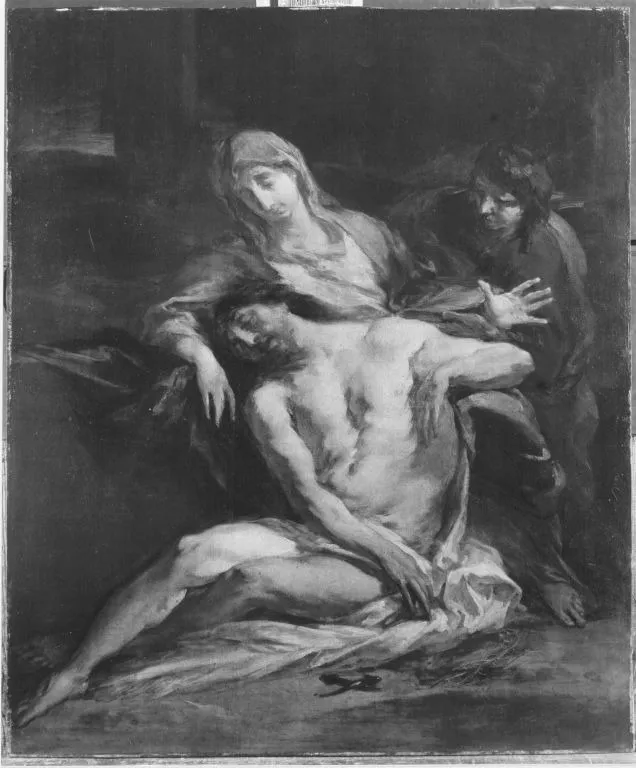 Lamentation of Christ, by Michael Willmann, oil, 1705