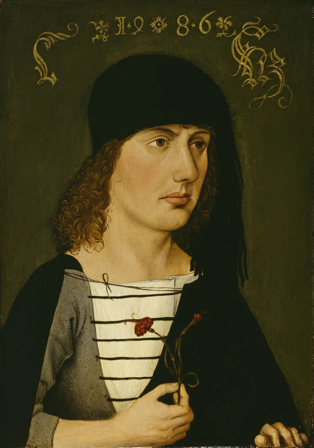 A Young Man, by Michael Wolgemut, oil, 1494