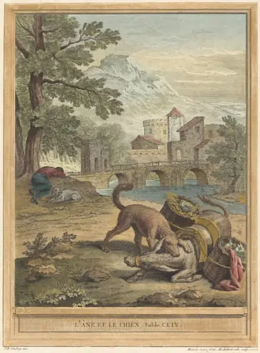 L'ane et le chien (The Donkey and the Dog), by Michel Aubert