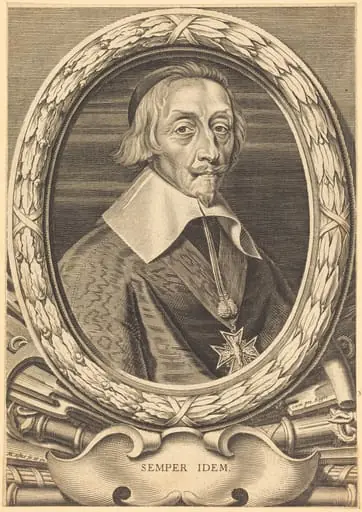 Armand Jean du Plessis, Cardinal Richelieu, by Michel Lasne