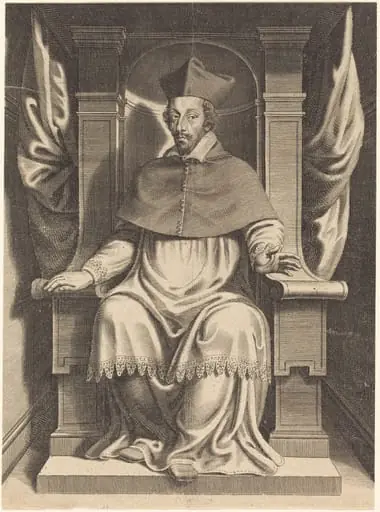 Armand Jean du Plessis, Cardinal Richelieu, by Michel Lasne