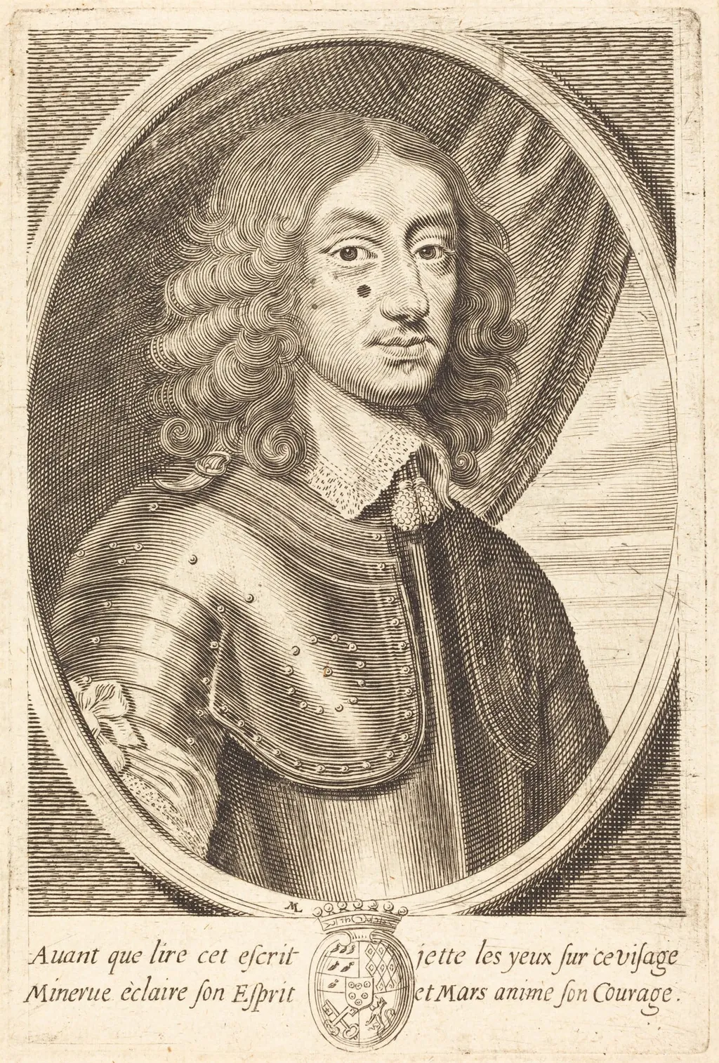 François de Beauvillier, by Michel Lasne, ink, 1656