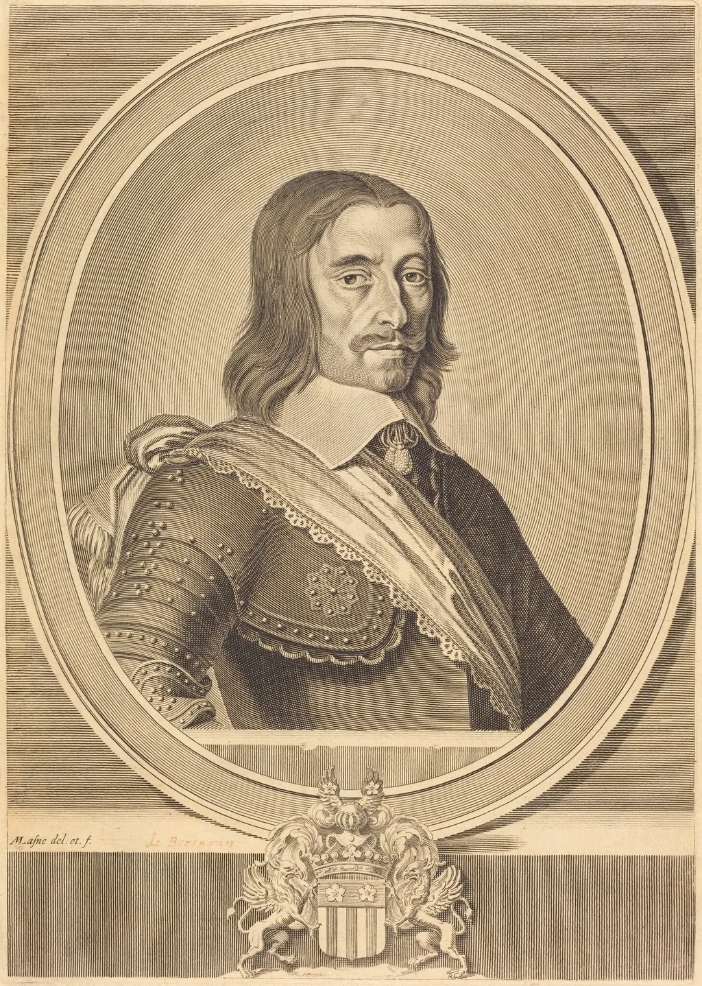 Henri de Beringhen, by Michel Lasne, ink, 1628