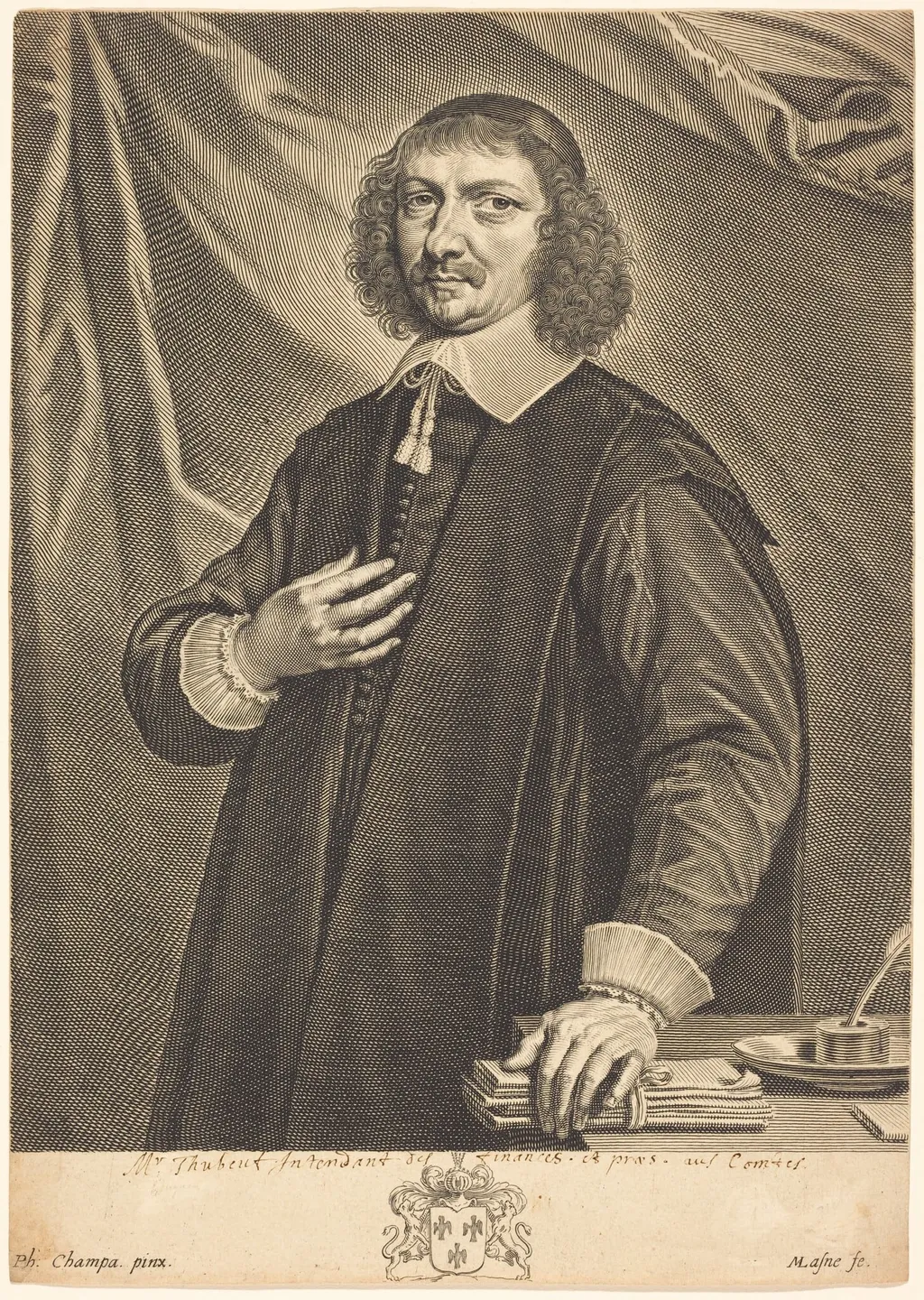 Jacques Thubeuf, by Michel Lasne, ink, 1628