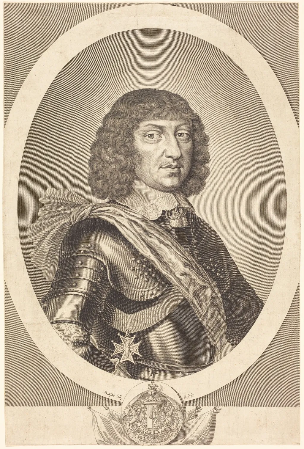 Jean Saint Bonnet de Toiras, by Michel Lasne, ink, 1628