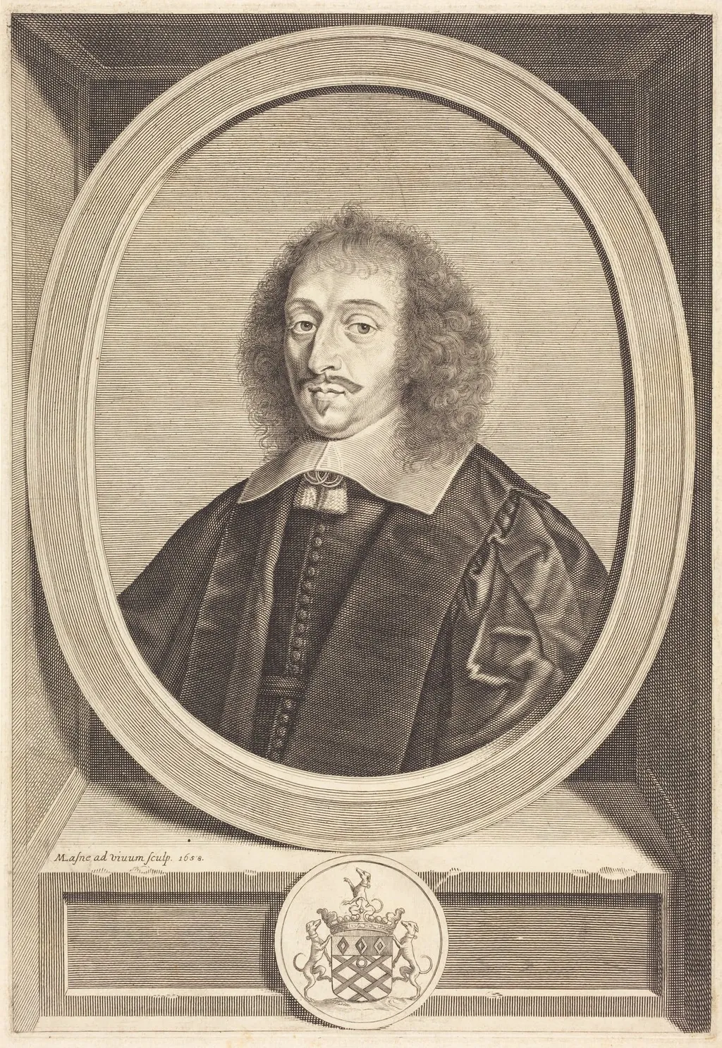 N. Paget, by Michel Lasne, ink, 1658