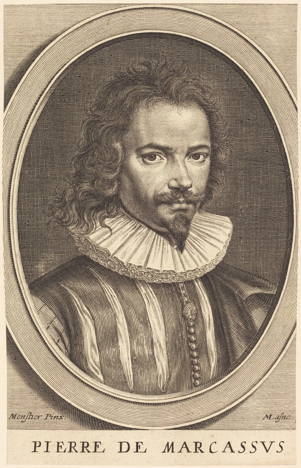 Pierre de Marcassus, by Michel Lasne, ink, 1656