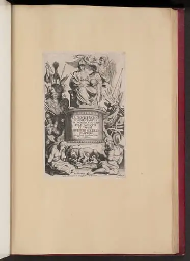 Title Page for Ludovicus Nonnius, Commentarius in Nomismata, by Michel Lasne