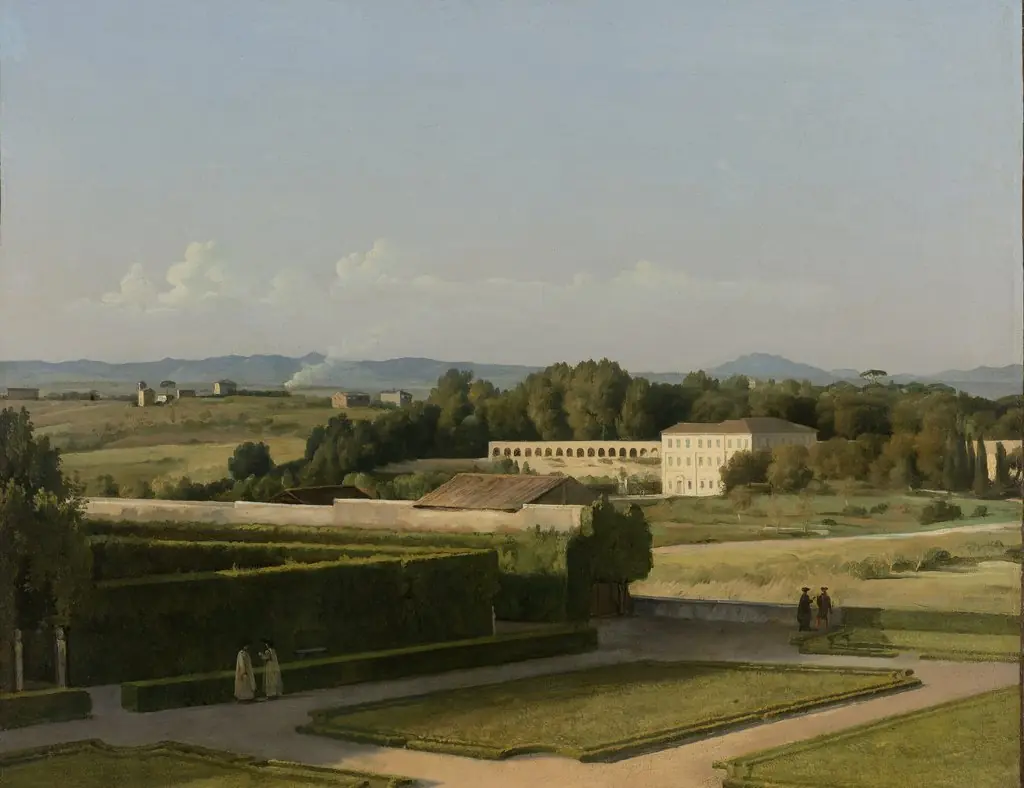 View of the Gardens of Villa Medici, by Michel Martin Drolling