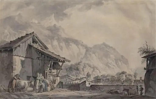 A Swiss Farmhouse, by Michel Vincent Brandoin