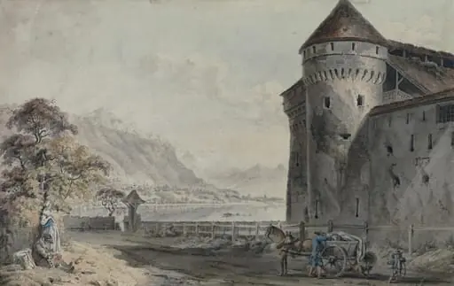 The Castle of Chillon, by Michel Vincent Brandoin