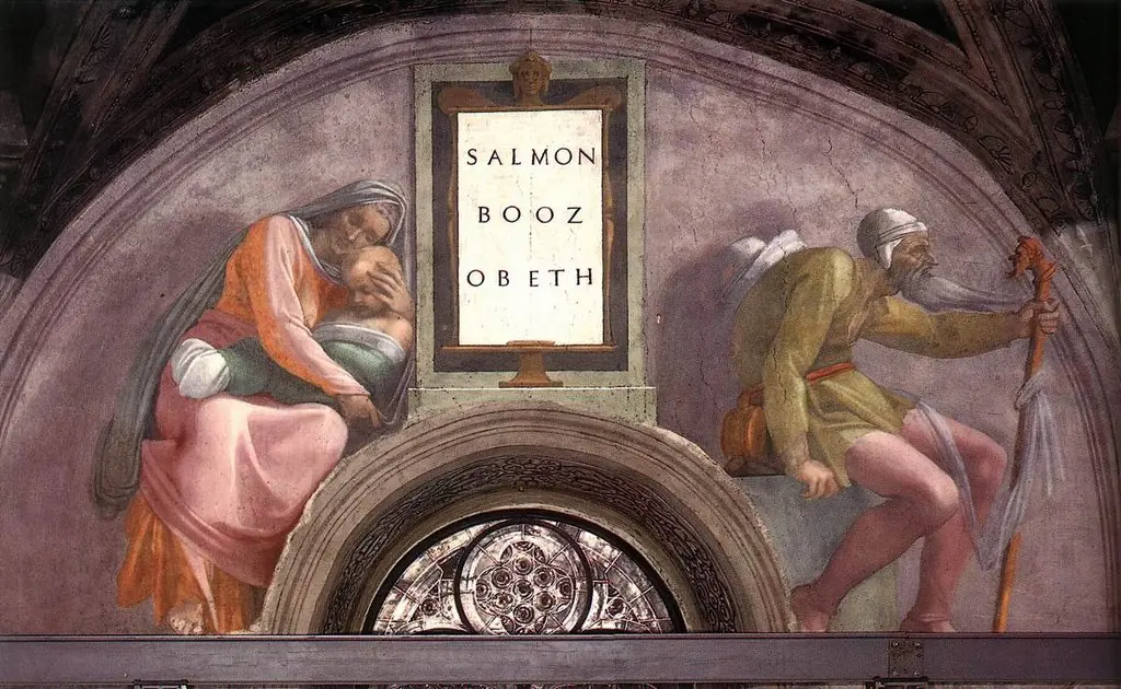 Salmon, Boaz, Obed, by Michelangelo