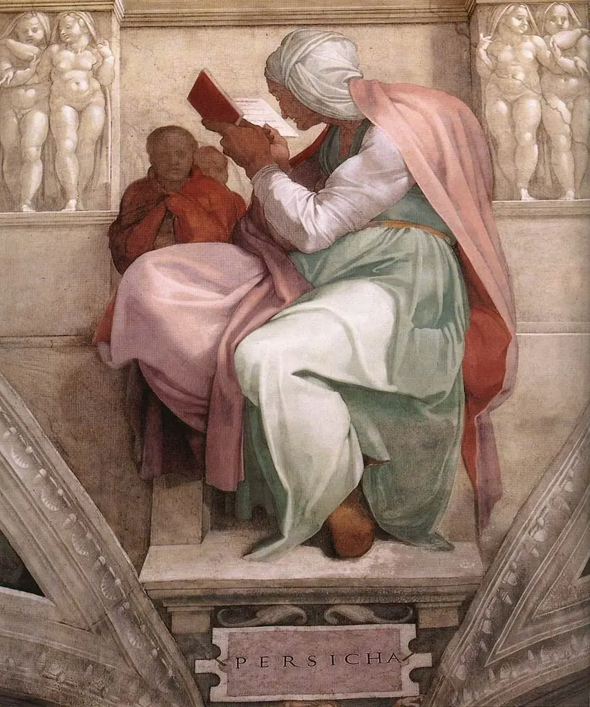 Sistine Chapel ceiling - Persian Sibyl, by Michelangelo