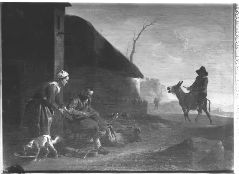 Der Schuhflicker, by Michelangelo Cerquozzi
