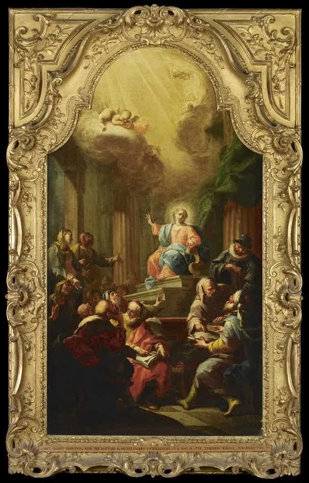 Christ disputing with the Doctors, by Michelangelo Unterberger