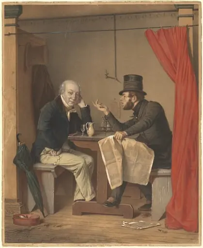 Politics in an Oyster House, by Michele Fanoli