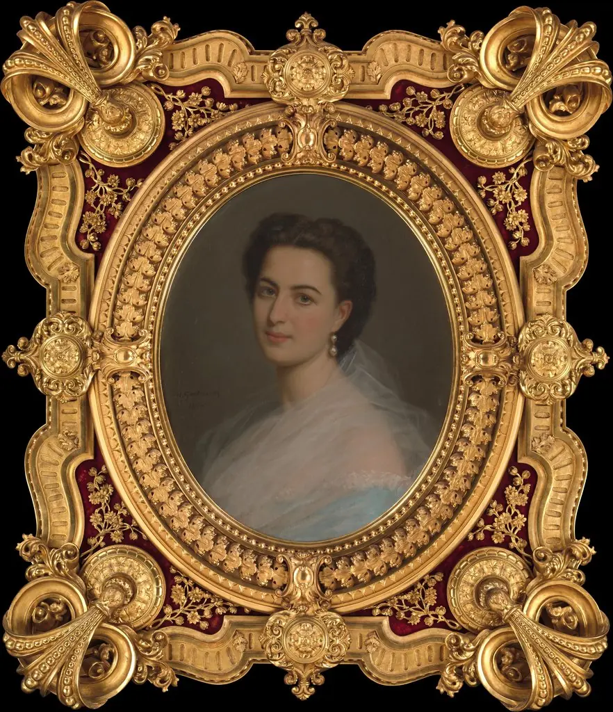 Portrait of a Woman (Marianna Panciatichi, marchesa Paolucci delle Roncole, 1835–1919, or her sister-in-law, Beatrice Ferrari-Corbelli di Reggio, contessa di Lucciano), by Michele Gordigiani, 1864