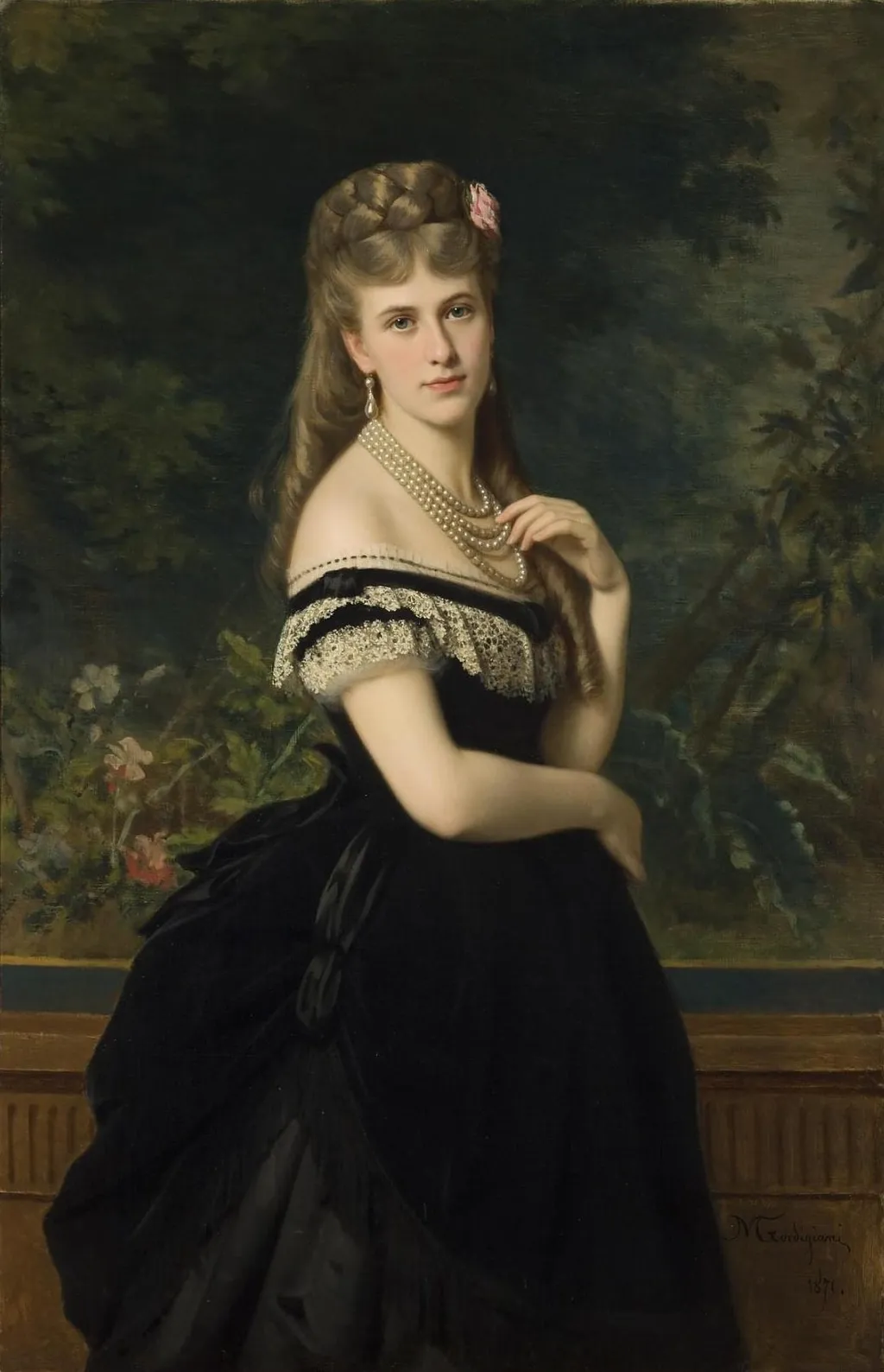 Portrait of Berg, by Michele Gordigiani, oil, 1871