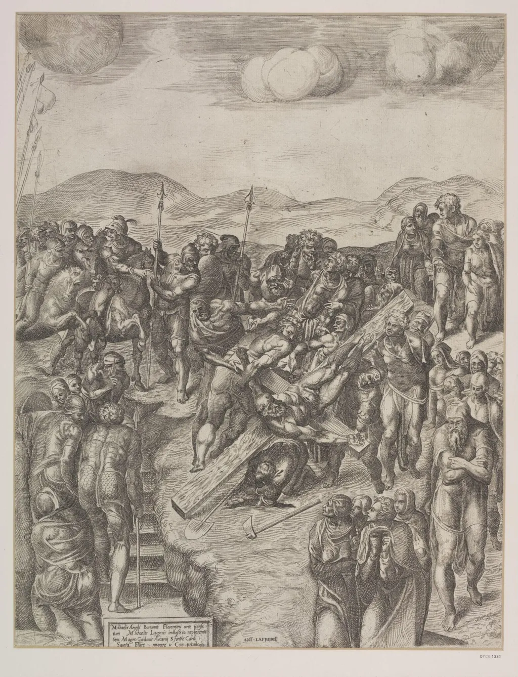Martyrdom of St. Peter, by Michele Greco Lucchese, 1550