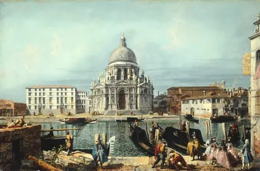 The Church of Santa Maria della Salute, Venice, by Michele Marieschi